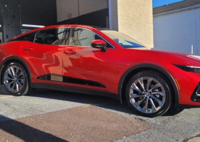A car being detailed by a professional at Total Detailing PA.